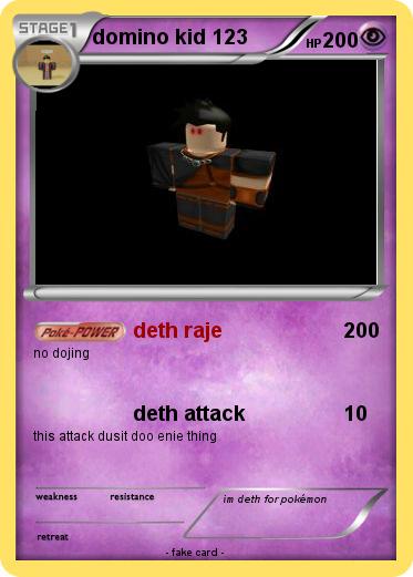 Pokemon domino kid 123