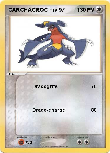 Pokemon CARCHACROC niv 97