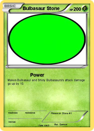 Pokemon Bulbasaur Stone