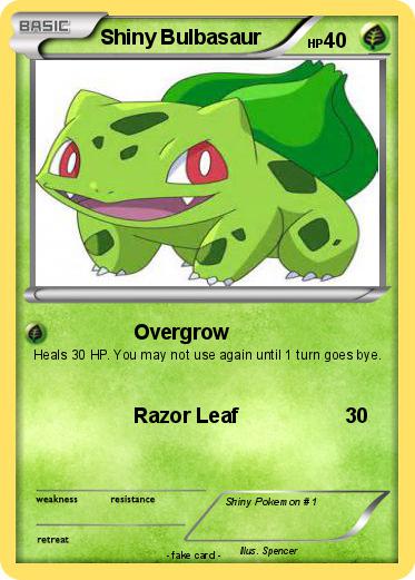 Pokemon Shiny Bulbasaur