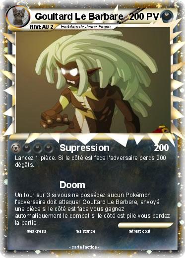 Pokemon Goultard Le Barbare