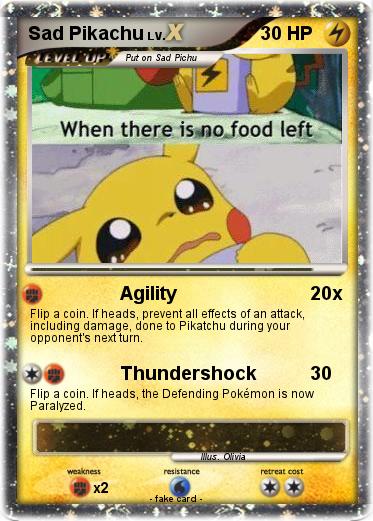 Pokemon Sad Pikachu