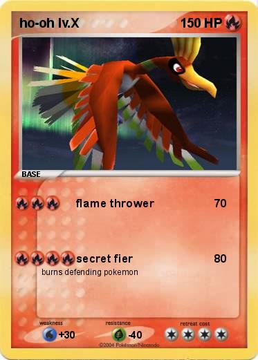 Pokemon ho-oh lv.X