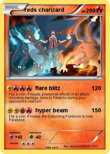 Pokemon reds charizard