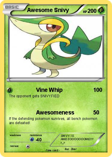 Pokemon Awesome Snivy