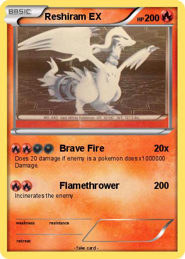 Pokemon Reshiram EX