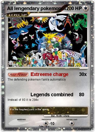 Pokemon All lengendary pokemon