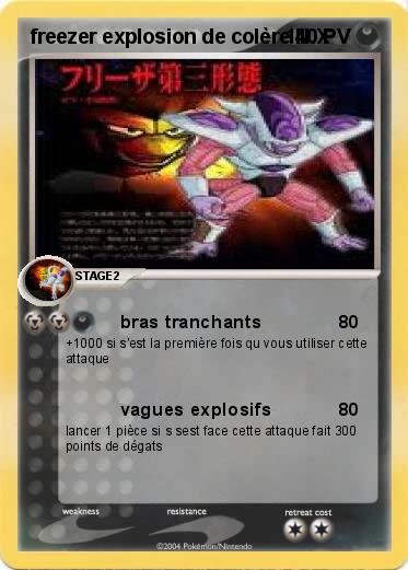 Pokemon freezer explosion de colère N.X                             