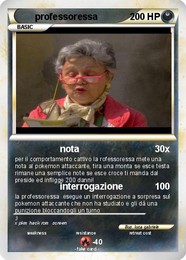 Pokemon professoressa