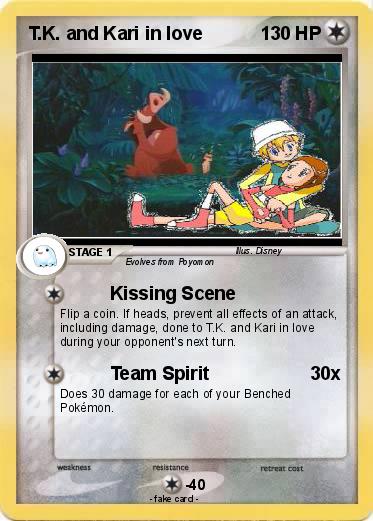 Pokemon T.K. and Kari in love
