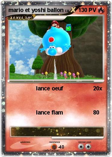 Pokemon mario et yoshi ballon
