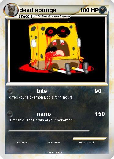 Pokemon dead sponge