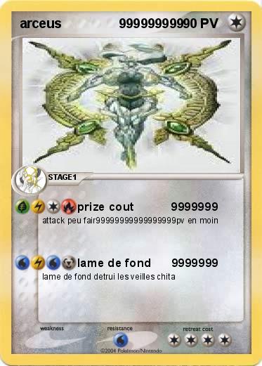 Pokemon arceus                999999999
