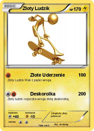 Pokemon Złoty Ludzik