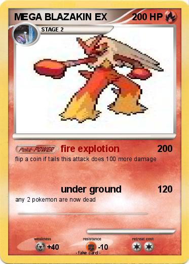 Pokemon MEGA BLAZAKIN EX