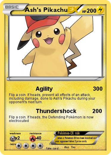 Pokemon Ash's Pikachu