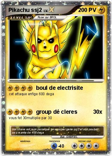 Pokemon Pikachu ssj2