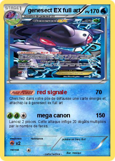 Pokemon genesect EX full art