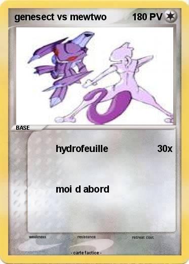 Pokemon genesect vs mewtwo
