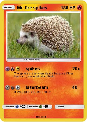 Pokemon Mr. fire spikes