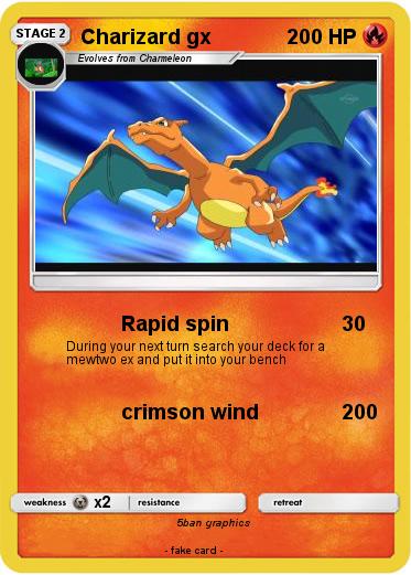 Pokemon Charizard gx