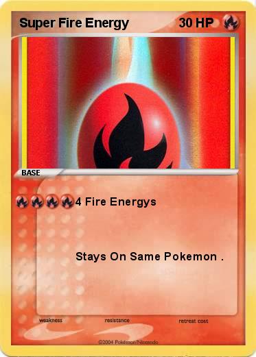 Pokemon Super Fire Energy