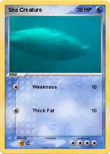 Pokemon Sea Creature