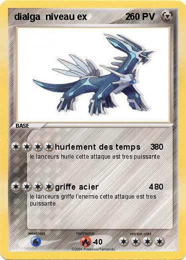 Pokemon dialga  niveau ex               2