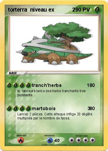 Pokemon torterra  niveau ex            2