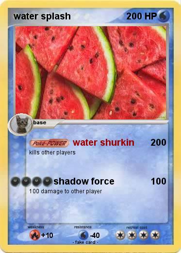 Pokemon water splash