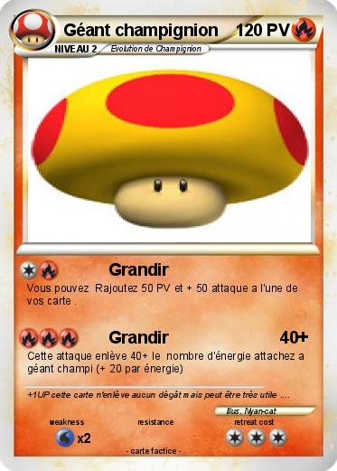 Pokemon Géant champignion