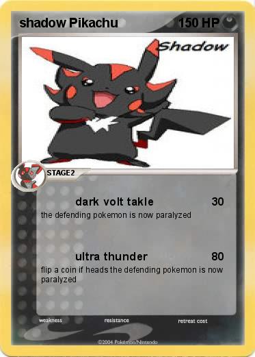 Pokemon shadow Pikachu