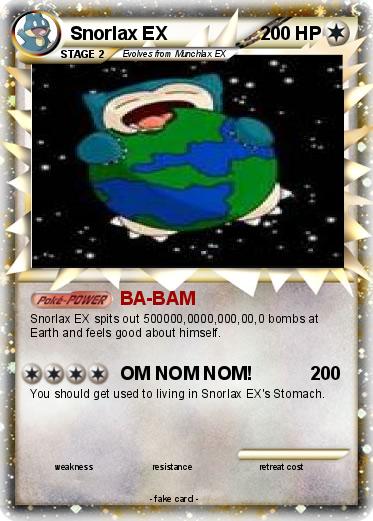 Pokemon Snorlax EX