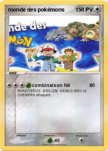 Pokemon monde des pokémons