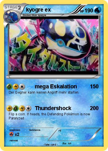 Pokemon kyogre ex