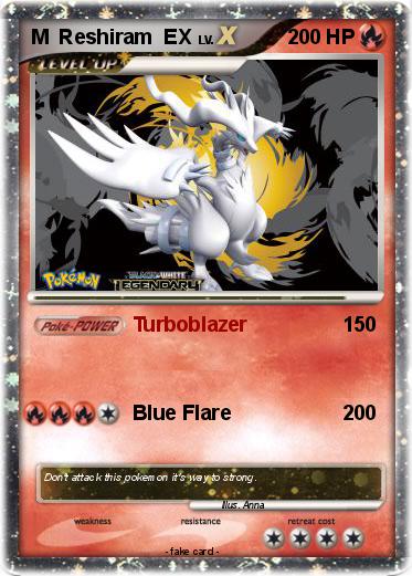 Pokemon M  Reshiram  EX