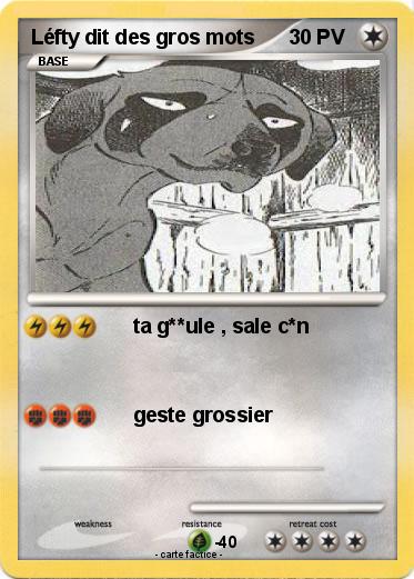 Pokemon Léfty dit des gros mots