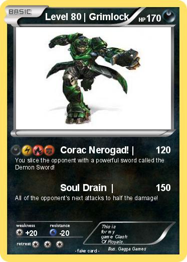 Pokemon Level 80 | Grimlock