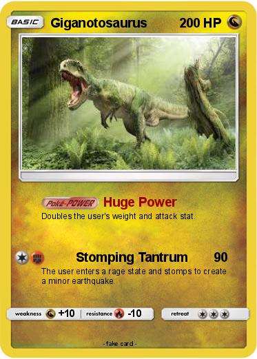Pokemon Giganotosaurus