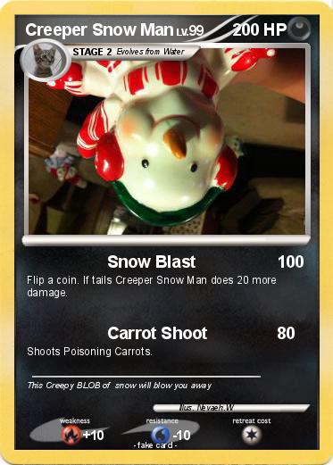 Pokemon Creeper Snow Man