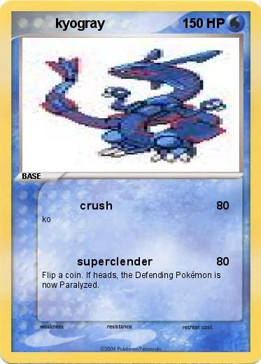 Pokemon           kyogray