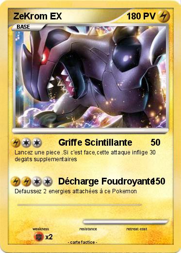 Pokemon ZeKrom EX