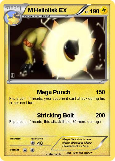 Pokemon M Heliolisk EX