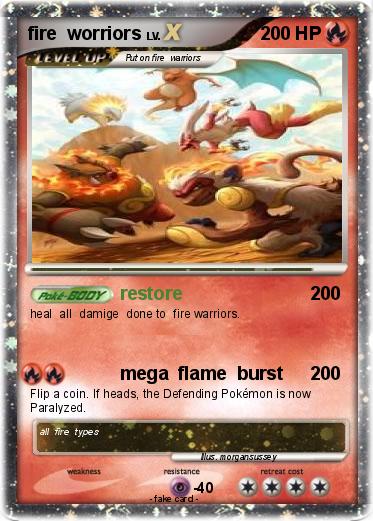 Pokemon fire  worriors