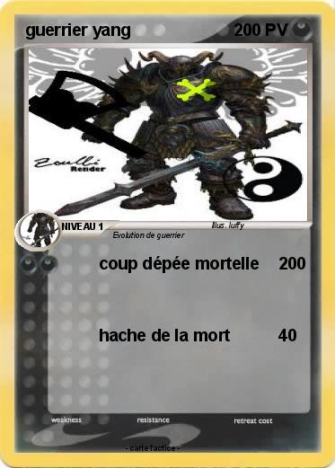 Pokemon guerrier yang