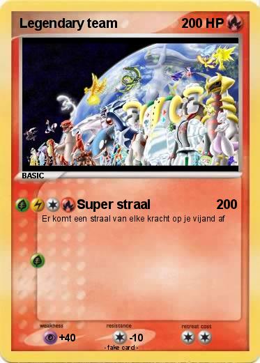 Pokemon Legendary team