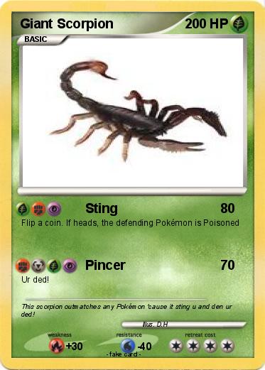 Pokemon Giant Scorpion