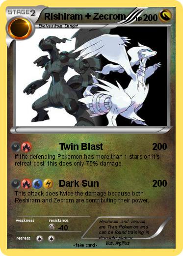 Pokemon Rishiram + Zecrom
