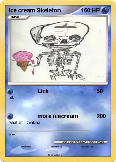 Pokemon Ice cream Skeleton