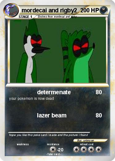 Pokemon mordecai and rigby2